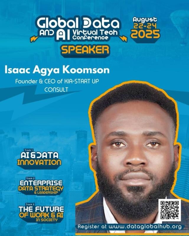 Isaac Agya Koomson Speaker at Global Data & AI Virtual Tech Conference 2025